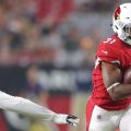 Arizona Cardinals running back David Johnson (31) against the Los Angeles Chargers during a preseason game at University of Phoenix Stadium.