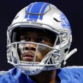 Detroit Lions wide receiver Kenny Golladay (19) reacts after making a play during the first quarter against the Green Bay Packers at Ford Field.