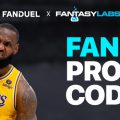 fanduel promo code design with lebron james of lakers