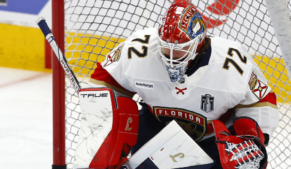 Register with PrizePicks promo code LABS100 to get $50 in bonus funds for Oilers vs. Panthers NHL picks and Sergei Bobrovsky squares.