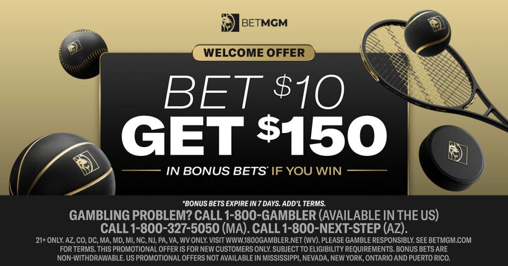 BetMGM promo $150 bet-and-get