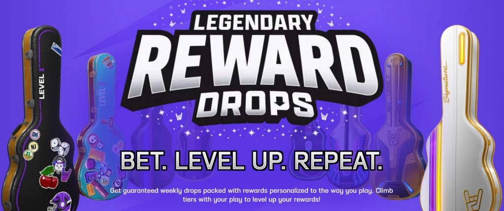 Hard Rock Bet legendary reward drops