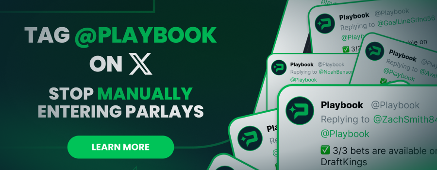 tag @playbook on x to automatically generate picks