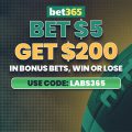 Register with the bet365 bonus code LABS365 and claim $200 in bonus bets for 49ers vs. Rams TNF.