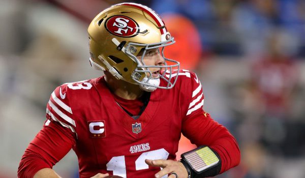 Sign up with the Sleeper Fantasy promo code LABSBONUS to claim a $100 deposit match offer for 49ers vs. Rams TNF picks and Brock Purdy selections.