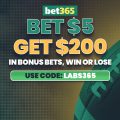 Register with the bet365 bonus code LABS365 to claim a $200 NBA betting promo for Rockets vs. Thunder and Warriors vs. Lakers today.