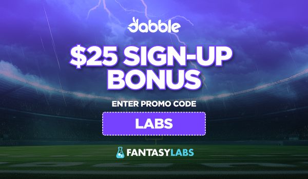 Sign up with the Dabble Fantasy promo code LABS to claim a $25 bonus offer for Vikings vs. Chargers TNF now.