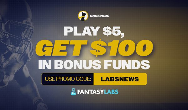 Sign up now and claim your $100 bonus for any available DFS picks from CFB and NFL games.