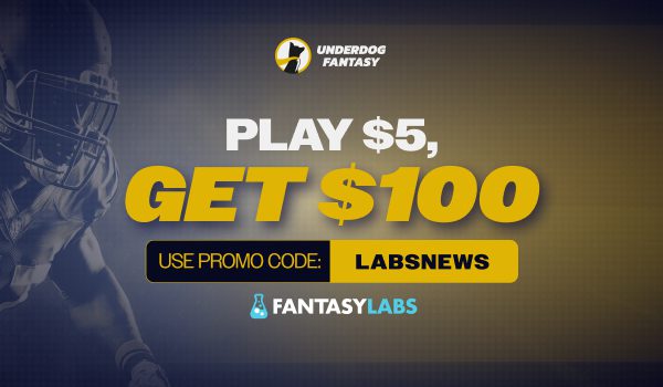 Sign up with the Underdog promo code LABSNEWS to claim a $100 bonus offer for Jets vs. Patriots TNF today.