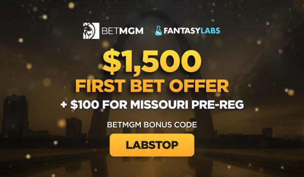 Sign up with the BetMGM bonus code LABSTOP and claim a $1,500 first bet offer + $100 bonus for the MO sports betting launch.