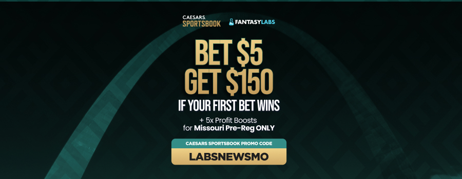 Register with the Caesars Sportsbook promo code LABSNEWSMO to claim a $150 pre-registration bonus and five 100% Profit Boost Tokens.