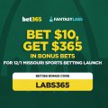 Sign up with the bet365 Missouri bonus code LABS365 and claim a $365 bet-and-get offer for the MO sports betting launch.