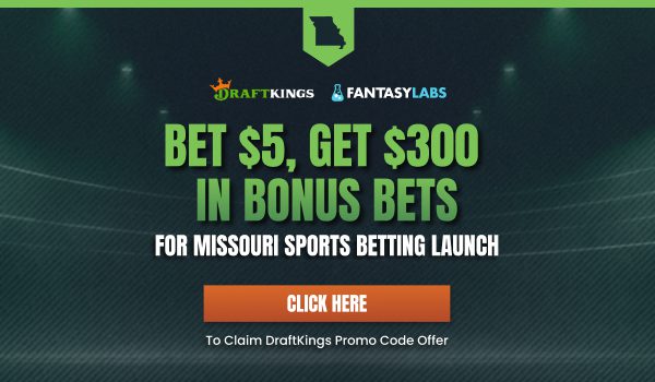 Register with the DraftKings Missouri promo code to claim a $300 bonus offer for any bets on the Dec. 1 launch day.