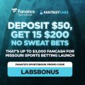 Register with the Fanatics Sportsbook promo code LABSBONUS to claim $3,000 in No Sweat Bets from this pre-registration bonus.