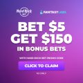 Register with the Hard Rock Bet promo code to claim a $150 bonus offer for Falcons vs. Buccaneers on Thursday Night Football.