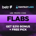 Get up to $210 back in Betr Bucks if your first entry loses with the Betr promo code FLABS.
