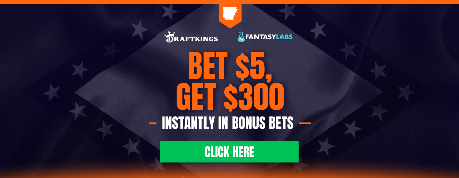 Use the DraftKings Arkansas promo code and bet $5 to get $300 instantly in bonus bets on April 3, 2026.