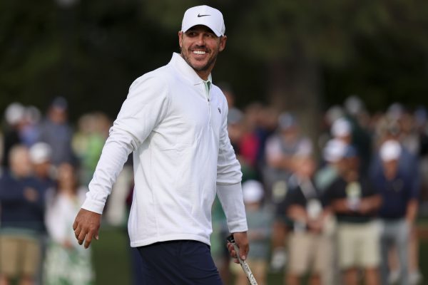 Brooks Koepka at Augusta National preparing for the Masters