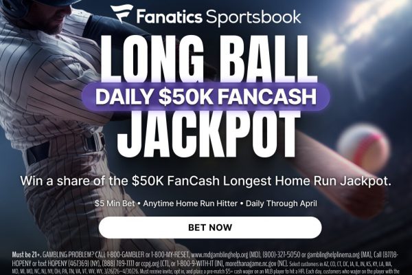 fanatics sportsbook long ball jackpot promo
