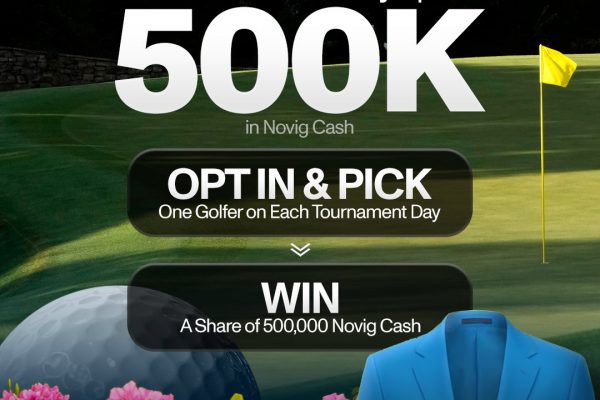 NoVig blue jacket promotion