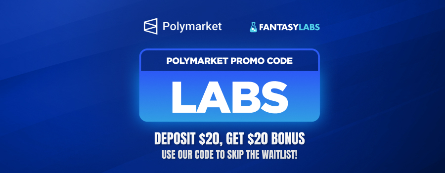 Use Polymarket promo code LABS to claim a $20 bonus for NBA predictions.