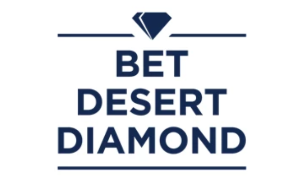 Desert Diamond Sportsbook logo with diamond icon above the text “Bet Desert Diamond” on a light background