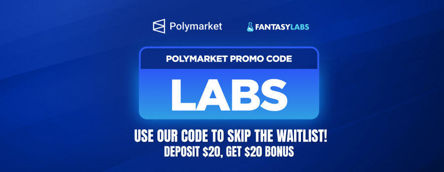 Use Polymarket promo code LABS to skip the waitlist and deposit $20 for a $20 bonus on Sunday, April 19, 2026.