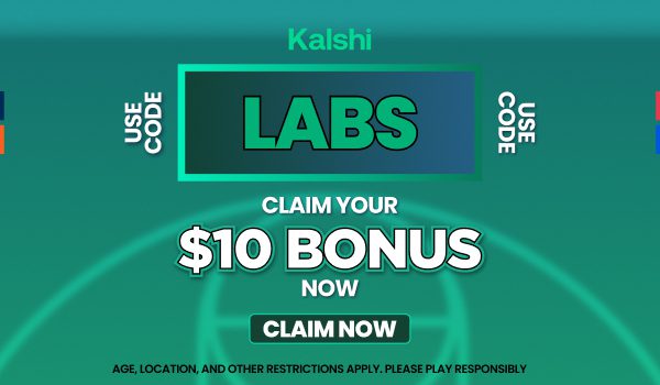 Sign up with Kalshi promo code LABS to claim a $10 NBA prediction market bonus today, May 10.