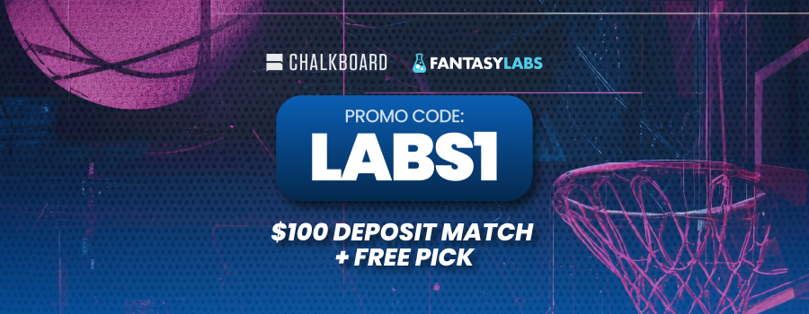 Make Spurs vs. Thunder NBA DFS picks with the rewards unlocked from our Chalkboard promo code LABS1.