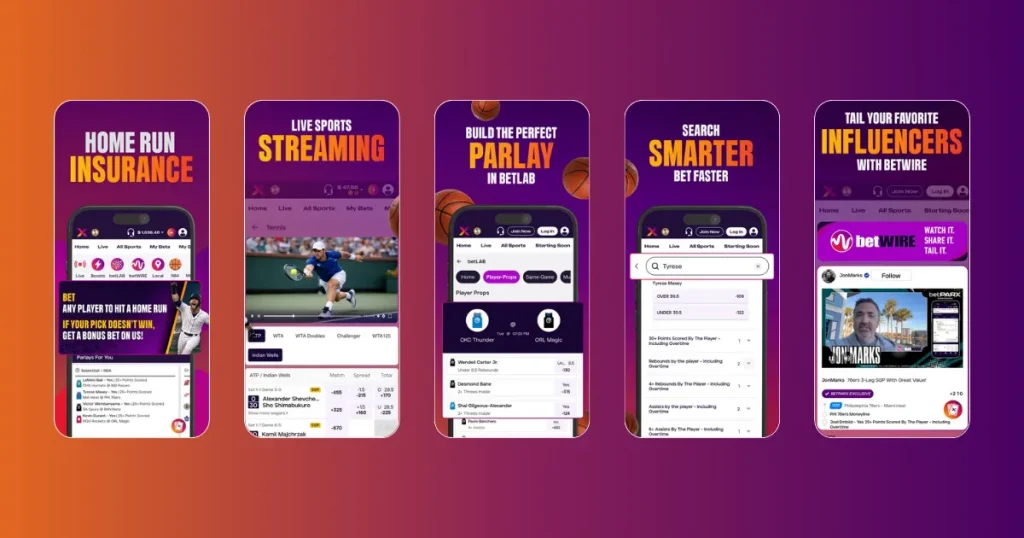 betPARX App - Apple App Store screenshots