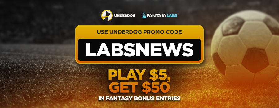 Use Underdog promo code LABSNEWS and play $5 for $50 in fantasy bonus entries