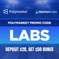 Unlock $50 in bonuses when you sign up using Polymarket promo code LABS today and make a $20 deposit.