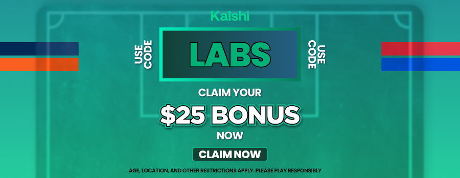 Register with the Kalshi NFL promo code LABS to snag a $25 bonus offer for Packers vs. Broncos at 9 p.m. ET on NFL Network.
