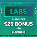 Kalshi college football promo code LABS offer for the San Jose State vs. USC Week 0 game.