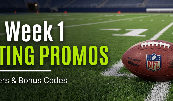NFL Week 1 Betting Promos: Top Offers & Bonus Codes banner with a football on the field