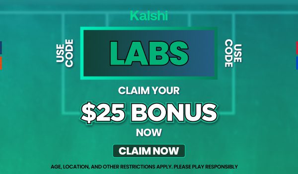 Use our Kalshi promo code LABS, to get $25 in bonuses ahead of today's CFB action. Saturday has a full slate from Noon to 10:30 p.m. ET.