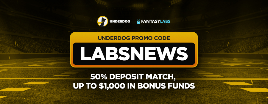 Use our Underdog promo code LABSNEWS to get up to $1,000 in bonuses. This can be used across any of the MLB, CFB or NFL action coming up.
