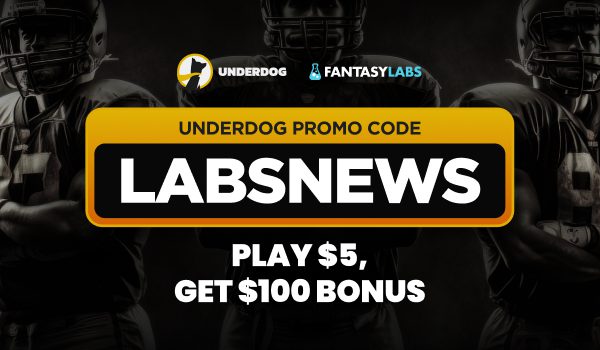 Register with the Underdog promo code LABSNEWS today and claim a $100 play-and-get offer for CFB Week 5 games.
