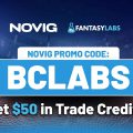 Novig promo code BCLABS to get $50 trade credits